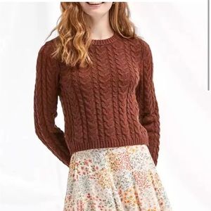 American Eagle Brown Knit Sweater